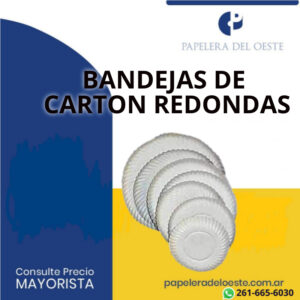 BANDEJAS CARTON REDONDA NRO. 16 (34cm)X1