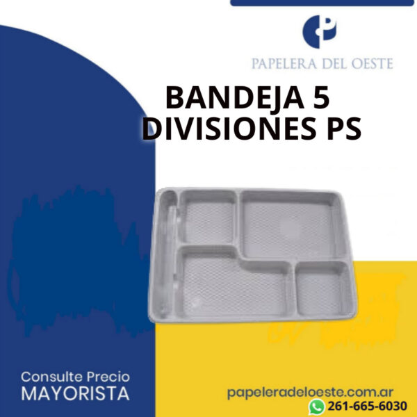 BANDEJA PS 5 DIVISIONES BAL X1