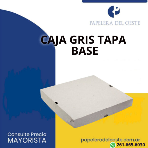 CAJA GRIS 33X33 TABA/BASE X100