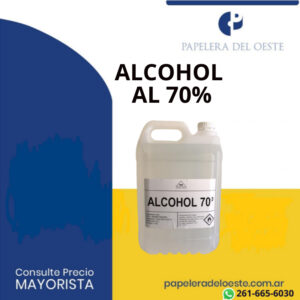 ALCOHOL FINO AL 70% COD. 10003 X5LTS