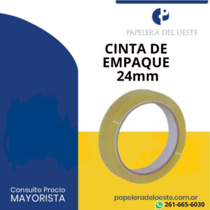 ROLLO CINTA DE EMPAQUE CRISTAL 24X50MT X1